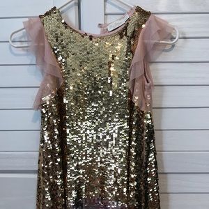 Mini Boden Sequin Party Dress 7-8